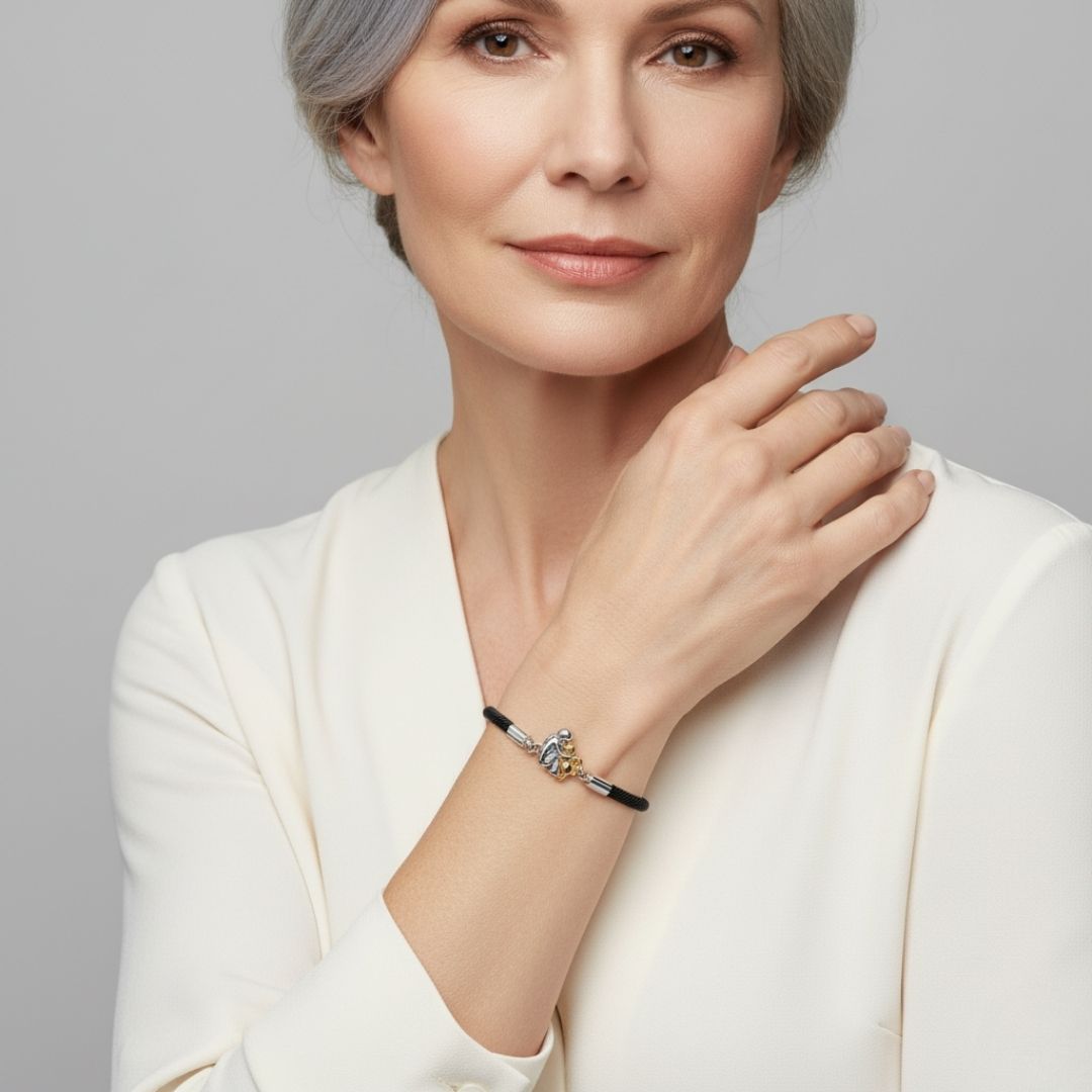 Katy | Brățară cu șnur și pandantiv în formă de câine