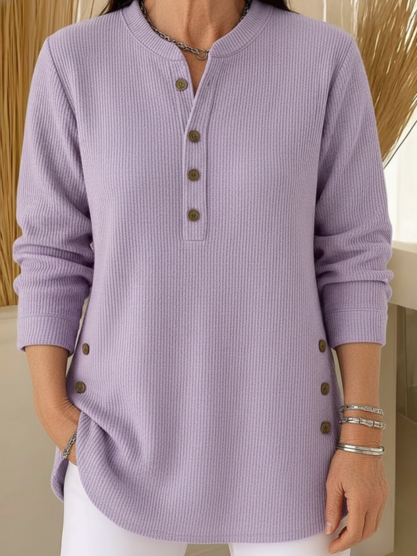 Elise | Pulover moale și avantajos cu mâneci lungi