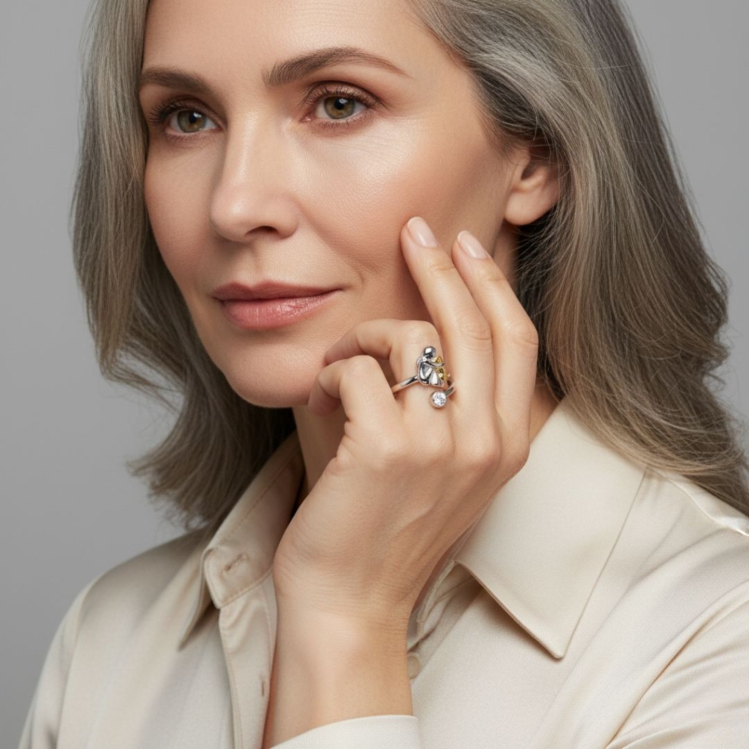 Rose | Inel cu Motif de Câine