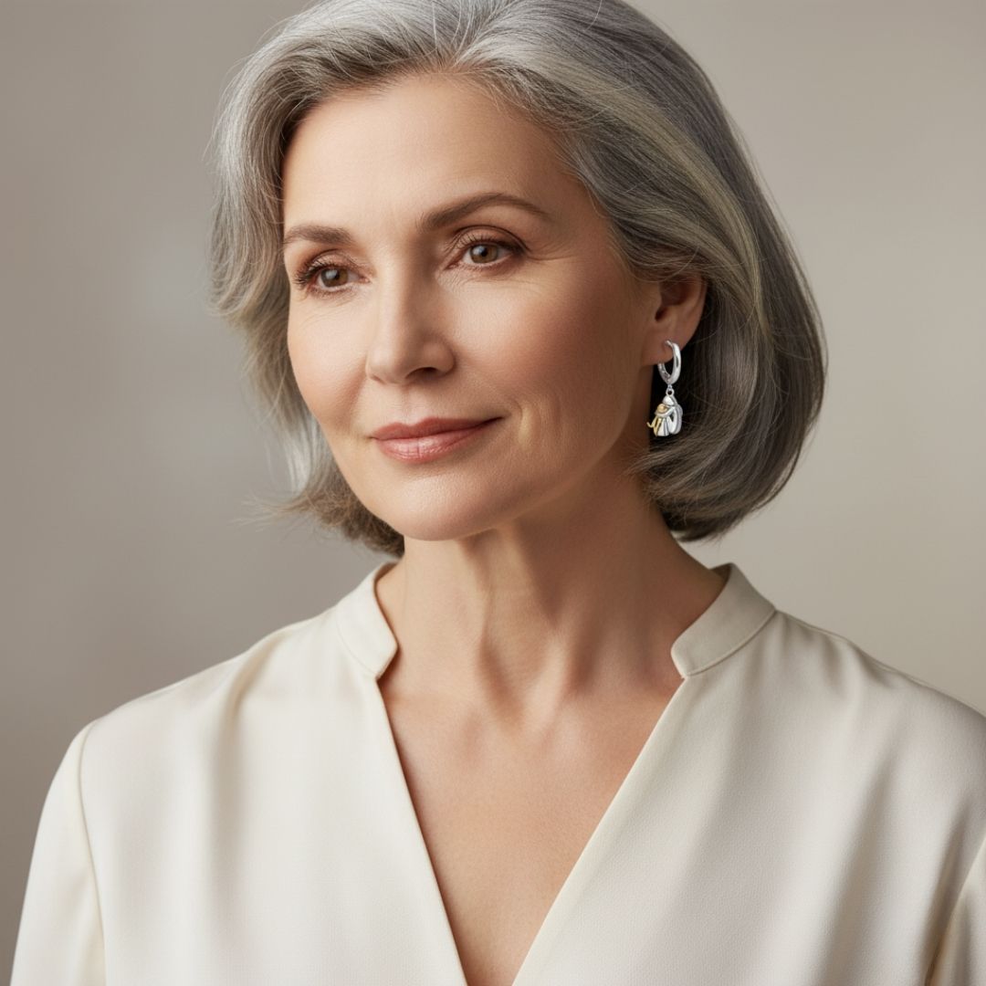 Ginny | Cercei cu Pandantiv de Câine (Închidere Rotundă)