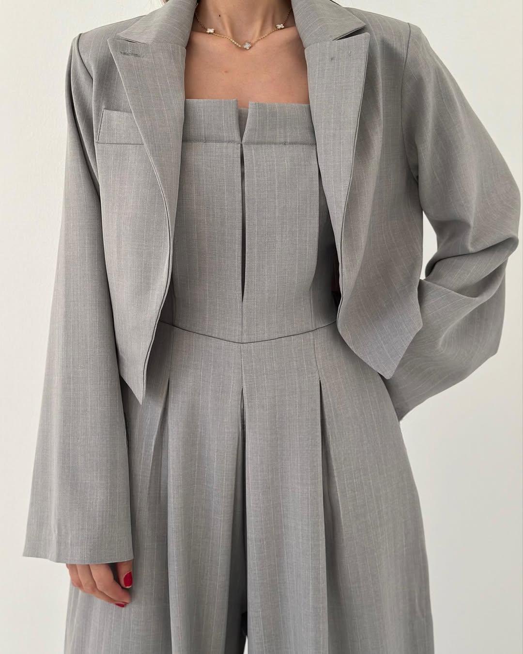 Eclat | Set Damă Bustier + Sacou – Stil Elegant & Modern