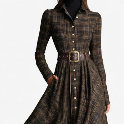 Sarah | Rochia Maxi cu Design Vintage