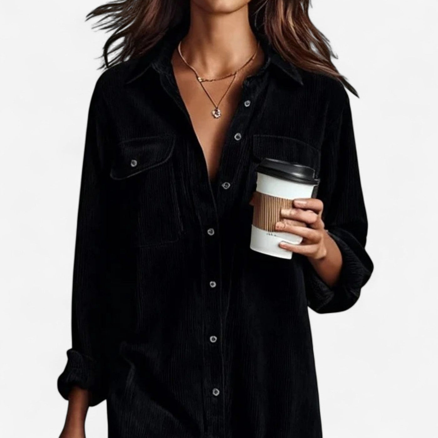 Sarah | Rochie midi din catifea pufoasă