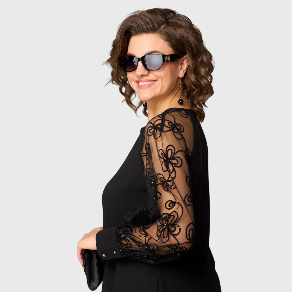 Zoe | Rochie elegantă din dantelă neagră