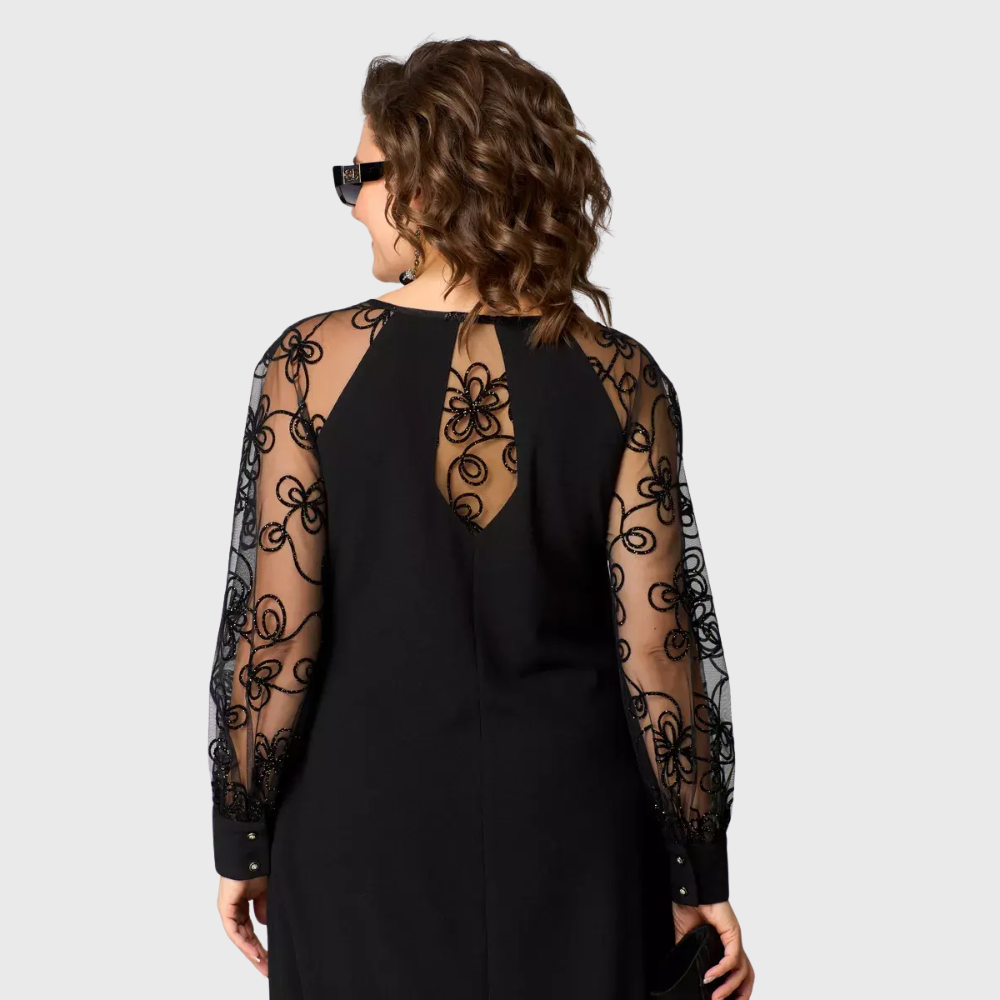 Zoe | Rochie elegantă din dantelă neagră