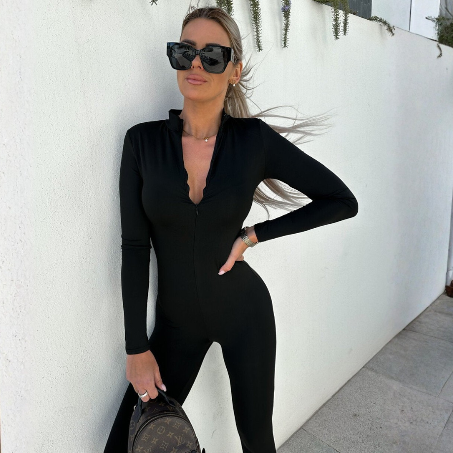 Ioana | Salopetă elegantă, mulată, cusută manual