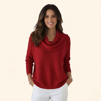 Amina | Pulover cu Guler Confortabil