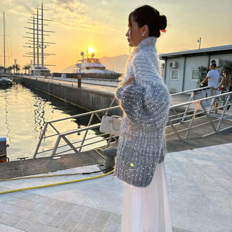 Ana | Cardigan elegant și sclipitor