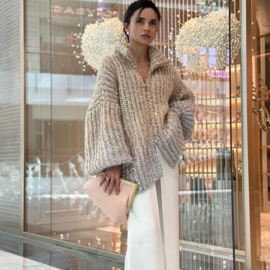 Ana | Cardigan elegant și sclipitor