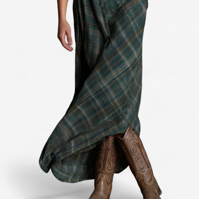 Sarah | Rochie cămașă maxi atemporală